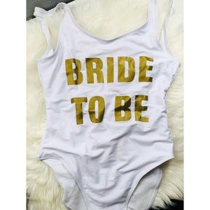 Bride To Be Body Suit or One Piece Metallic✨